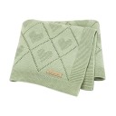 Manta de punto de algodón para bebé 70x90 cm Mimixiong Manta para cochecito Manta para cuna Suave para bebés Manta para dormir 11