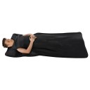 Manta de sauna portátil 180 x 80 cm com controlo e temperatura de 30 a 70 °C em tecido Oxford 500 W 220 V preta para relaxamento e aquecimento do corpo em casa 2
