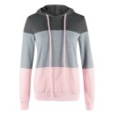 Manteau à capuche rayé pour femmes B16 3