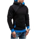 Manteau à capuche stylé pour homme avec une fermeture éclair intéressante J946 5