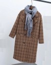Manteau à carreaux pour femmes A1890 2