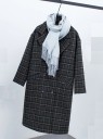 Manteau à carreaux pour femmes A1890 5