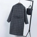 Manteau à carreaux pour femmes A1890 2