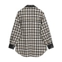 Manteau à carreaux pour femmes P2204 1