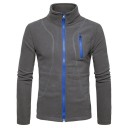 Manteau à zip pour homme F124 2