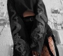 Manteau court pour femme noir 1