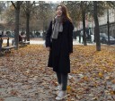 Manteau d'hiver femme de luxe J1371 5
