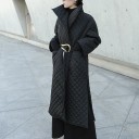 Manteau d'hiver long pour femme noir 5