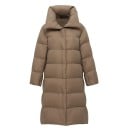 Manteau d'hiver long pour femmes avec col haut Manteau matelassé avec rembourrage en duvet de canard Fermeture cachée Doublure 4