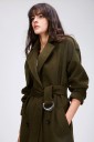 Manteau d'hiver pour femmes - Vert foncé 8