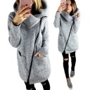 Manteau de mode pour femme avec col J1214 1