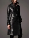 Manteau en cuir pour femme P1944 2