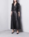 Manteau en cuir pour femmes P2422 5