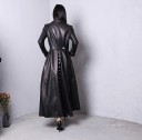 Manteau en cuir pour femmes P2422 3