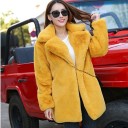 Manteau femme en fausse fourrure P1532 4