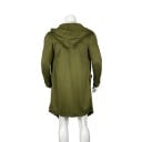 Manteau long à capuche pour homme, manteau asymétrique pour la ville, coupe ample, streetwear, mode, manches longues, fermeture éclair 6