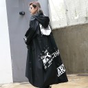 Manteau long noir pour femme 2