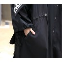 Manteau long noir pour femme 5