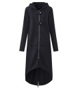 Manteau long pour femme avec fermeture éclair J1205 1