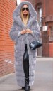 Manteau long pour femme en fausse fourrure P2179 5
