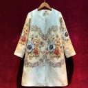 Manteau pour femmes avec des fleurs P2041 2