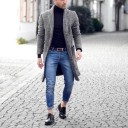 Manteau pour homme F1136 2