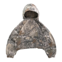 Manteau unisexe à capuche et poches Manteau gris camouflage en polyester résistant Vêtements de sport confortables pour femmes et hommes 1