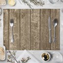 Manteles individuales con motivo de madera 12