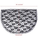 Mantilă din dantelă 85 × 55 cm Stil spaniol Formă D Dantelă fină Trandafiri Văl pentru cap Accesoriu elegant pentru rochii 2