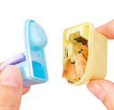 Manual Pencil Sharpener in the Shape of a Toilet Children's Sharpener with Unicorn Design Unicorn-Shaped Eraser Sharpener for Children 3