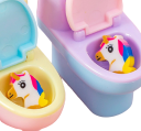 Manual Pencil Sharpener in the Shape of a Toilet Children's Sharpener with Unicorn Design Unicorn-Shaped Eraser Sharpener for Children 4