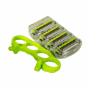 Manuální holicí strojek na holou hlavu s dvojitou hlavicí 9,5 cm plastové provedení ergonomický úchop pro holení hlavy 7