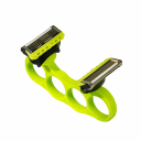 Manuální holicí strojek na holou hlavu s dvojitou hlavicí 9,5 cm plastové provedení ergonomický úchop pro holení hlavy 1