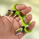 Manuálny holiaci strojček na holú hlavu s dvojitou hlavicou 9,5 cm plastové prevedenie ergonomický úchop pre holenie hlavy 5