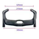Manubri in carbonio per strada 345 mm di larghezza 325 mm presa superiore 215 mm presa inferiore carbonio nero leggero 350 g per bicicletta da strada 5