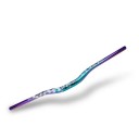 Manubri per bicicletta curvi 780 mm diametro 31.8 mm alzata 30 mm lega di alluminio forma ergonomica per mountain bike e bici da strada 11