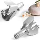 Manuel hårtrimmer mekanisk vaskbar rustfrit stål præcisionsklip værktøj til hårfjerning med børste 2