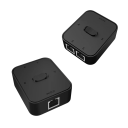 Manuel RJ45 netværksswitch 2 porte 1000Mbps uden strøm mekanisk vælger sort hvid til LAN deling af internet 5