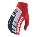 Mănuși de ciclism și motocicletă cu degete întregi, cu velcro la încheietură, de culoare roșie, pentru mersul pe bicicletă și motocicletă 1