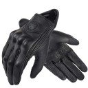 Mănuși de motocicletă retro din piele pentru bărbați și femei, maro, pentru toate anotimpurile, rezistente la atingere, antiderapante 2