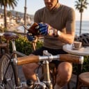Mănuși pentru motocross și bicicletă cu imprimeu tropical de palmieri și mare, cu manșetă ribbed și deget mare întărit în culori vii 4