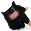 Mănuși tricotate pentru bărbați cu palmă din piele 4