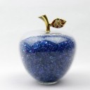 Manzana decorativa de cristal con cristales. 9