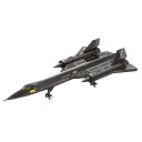 Maqueta de avión Lockheed SR-71 Blackbird 183 piezas 43,8 x 22,7 cm Avión de reconocimiento estratégico Maqueta de avión Maqueta histórica plegable 1
