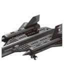 Maqueta de avión Lockheed SR-71 Blackbird 183 piezas 43,8 x 22,7 cm Avión de reconocimiento estratégico Maqueta de avión Maqueta histórica plegable 4