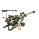 Maquette britannique de canon de campagne M777 24,8 cm 258 pièces Maquette militaire pour enfants avec 2 figurines de soldats Modèle d'artillerie moderne 2