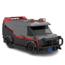 Maquette de voiture de police SWAT 14 x 6 x 6 cm 242 pièces Fourgon de police pour unité d'intervention Maquette pour enfants Jouet de police d'action 1