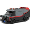 Maquette de voiture de police SWAT 14 x 6 x 6 cm 242 pièces Fourgon de police pour unité d'intervention Maquette pour enfants Jouet de police d'action 2