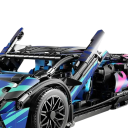 Maquette RC Lamborghini Hypercar 1314 pièces 1:14 Voiture de course électrique télécommandée avec lumières LED Modèle Technic de voiture de sport 2