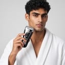 Máquina de afeitar eléctrica para hombres Recargable USB Funcionamiento inalámbrico y por cable Carga en 1 hora Duración de 60 a 80 minutos 10
